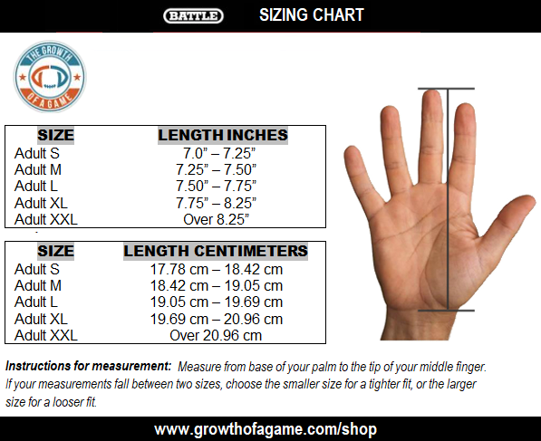 Military Glove Size Chart