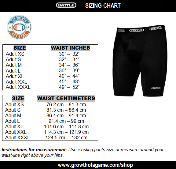 Shorts Length Chart