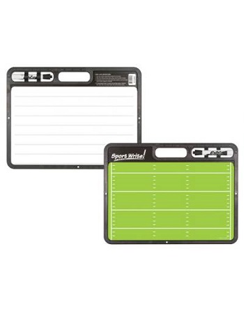 FantasyDay Professional Handheld Football Coaching Board/Wipe Clean Coach Board Gift for Men Marker Included/Portable Durable Dry Erase 9.1 x 13.4 Essential for American Football Coaches and Players 