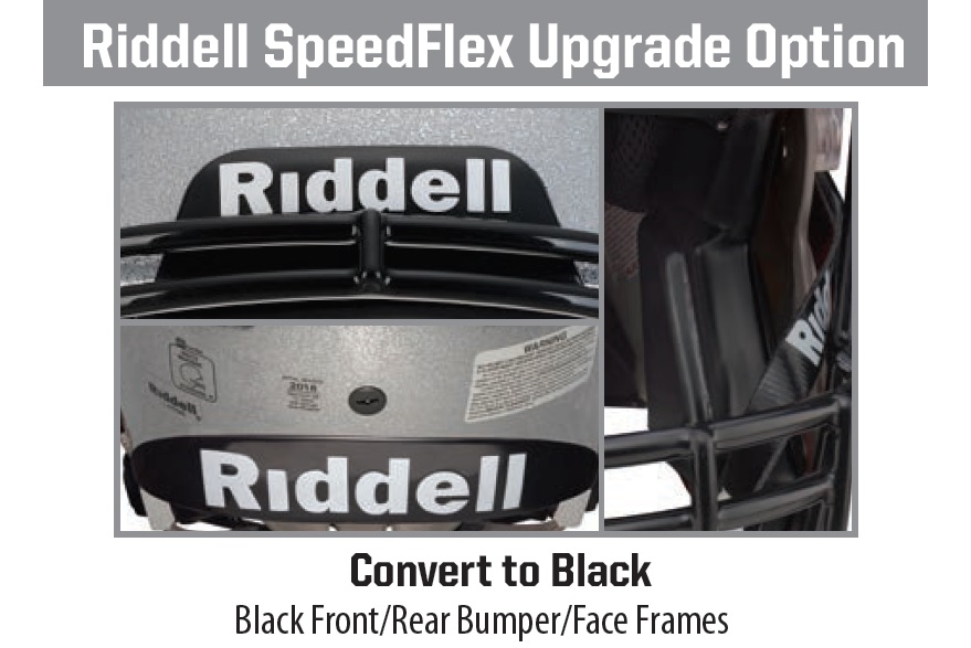 Riddell Speedflex Helmet Convert to Black Feature 1
